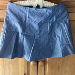 Cotton Candy Asymmetrical Side Zip Mini Skirt